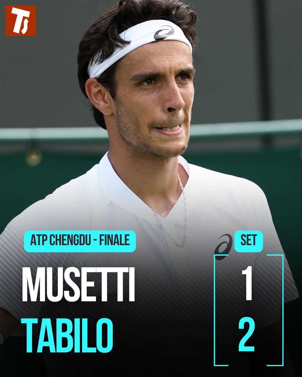 tuttosport's tweet photo. ๐๐๐๐ข๐ฅ๐จ ๐๐๐ญ๐ญ๐ ๐๐ฎ๐ฌ๐๐ญ๐ญ๐ข ๐๐ฅ ๐ญ๐ข๐-๐๐ซ๐๐๐ค ๐๐๐ฅ ๐ญ๐๐ซ๐ณ๐จ ๐ฌ๐๐ญ โ
NellโATP 250 di Chengdu Musetti perde in finale contro Tabilo (3-6;6-2;6-7).
#Tuttosport #Musett #Tabilo #ATPChengdu https://t.co/XOycyrdBtx
