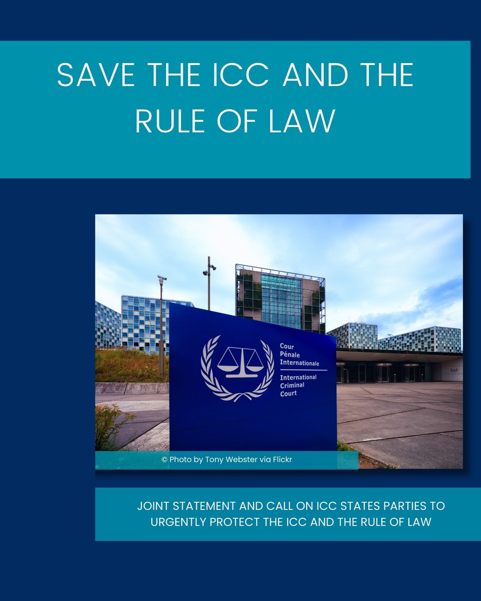 p_peacehumanity's tweet photo. 🚨 Joint Global Call to #SaveTheICC
Reliable sources indicate that the United States 🇺🇸 plans to sanction the @IntlCrimCourt as an institution in the coming weeks. https://t.co/LhtyoGVfHW
