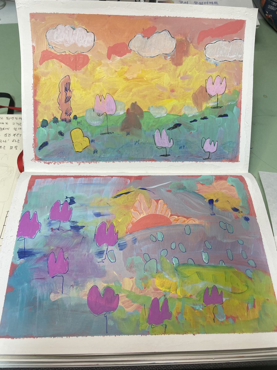 SeungdoHyun's tweet photo. Gm imagined landscape study ❤️ https://t.co/R7gsEjt691