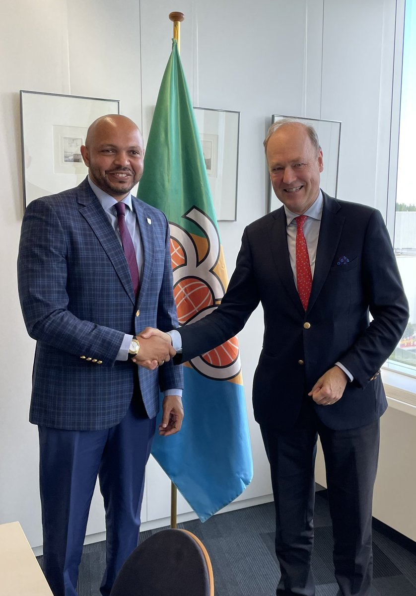 A great pleasure to meet H.E. Batraki,  new SG of the Organisation of 🇪🇺 ACP states in Brussels, discussing international climate cooperation and the #BBNJ <a href="/BelgiumMFA/">🇧🇪 Belgium MFA</a> <a href="/BelgiuminEU/">Belgium in the EU</a>