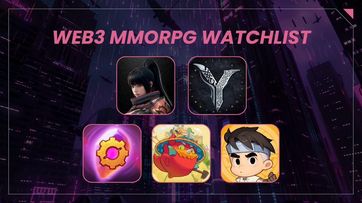🚀MMORPGs are leveling up in Web3 🚀

Open worlds, real economies &amp; player-owned adventures are coming.

Here are 5 upcoming Web3 MMORPGs you need on your radar👀

by <a href="/TheResearcherG/">TheResearcher</a> ⤵️