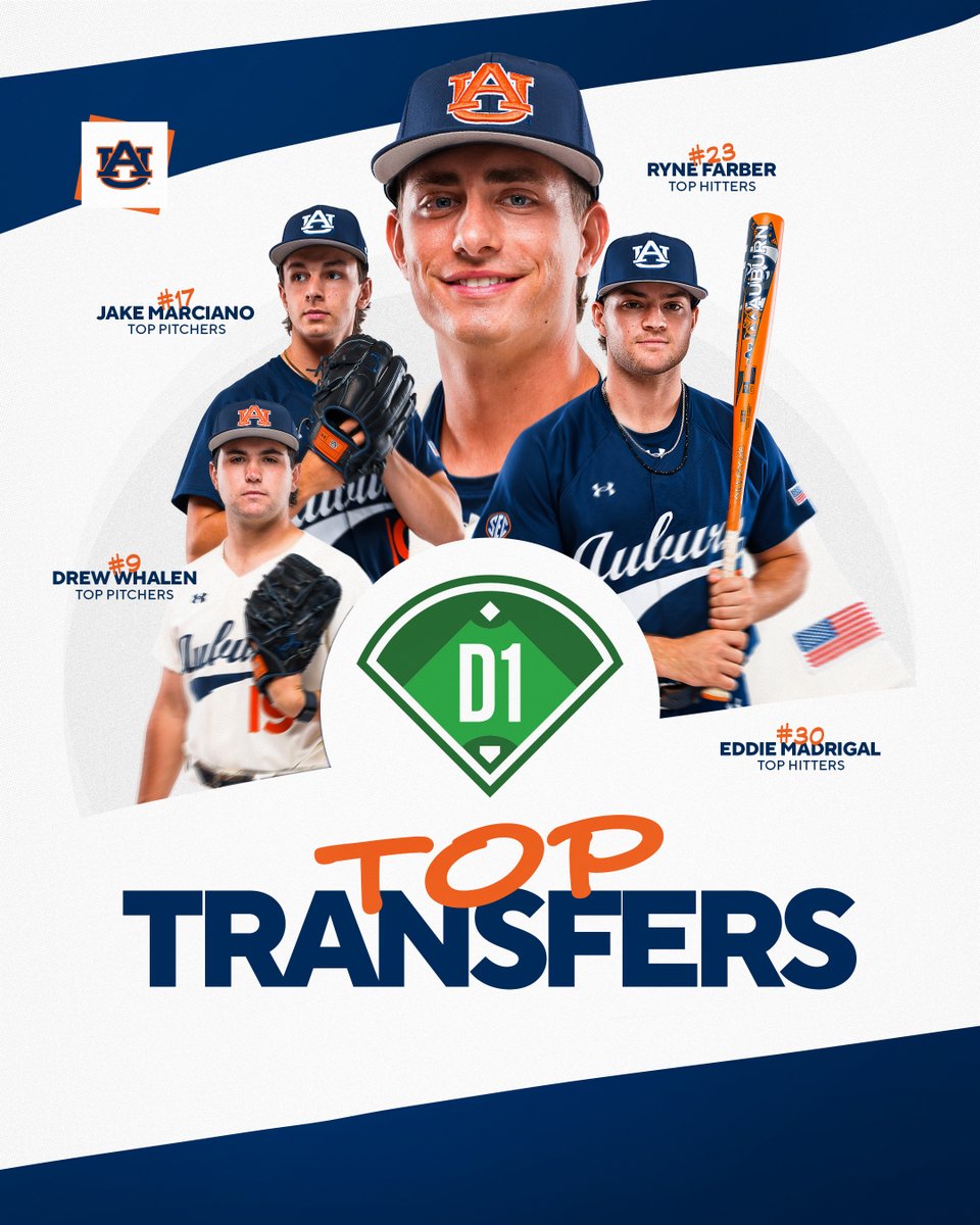 A quartet of the top transfers in the land. 

#WarEagle