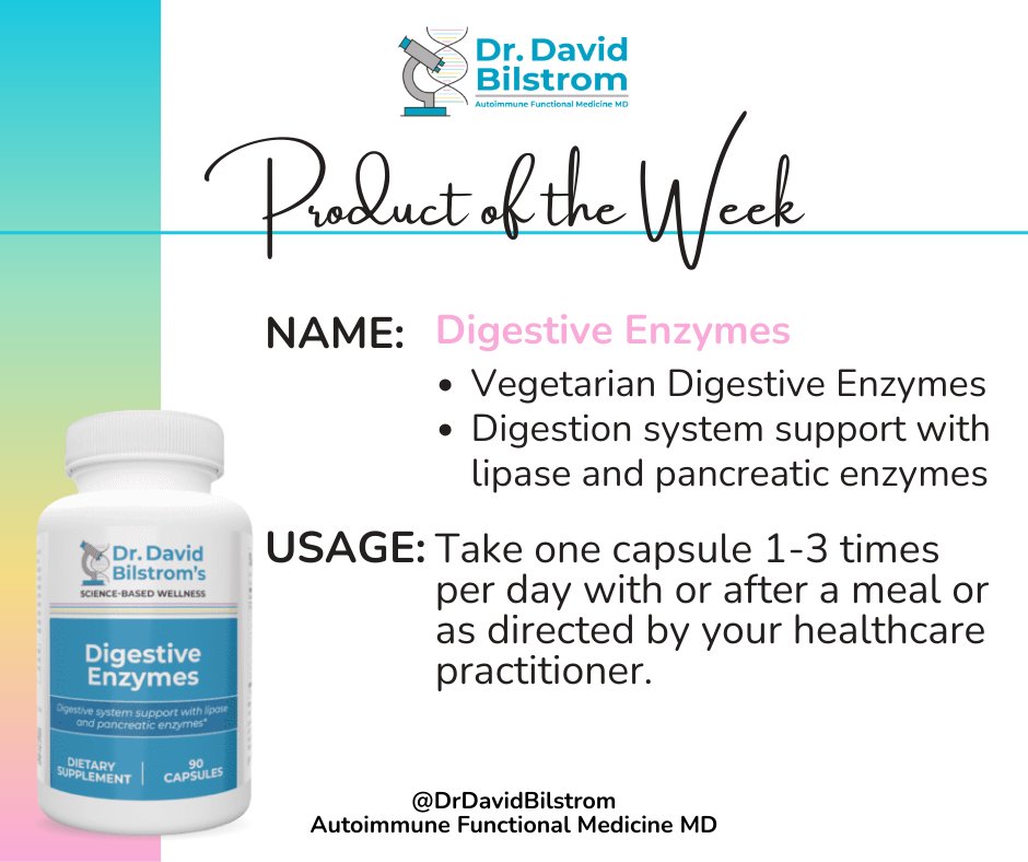 🥦 Bloating? Sluggish digestion?
Your gut might need an extra hand.

🛒 Available now in the Dr. Bilstrom Store
👉 drdavidbilstrom.com/product/digest…
✨ Good digestion = better absorption = true healing.

#DigestiveSupport #FunctionalNutrition #DrBilstrom