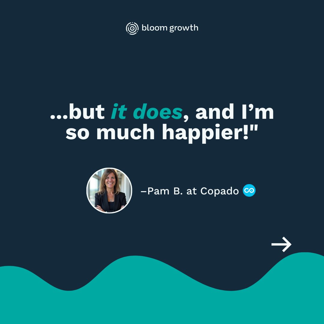 bloomecosystem's tweet image. She would have bet her next vacation our system would fail. She lost—and couldn’t be happier. 🚀 See why Pam’s team is finally productive + on track: hubs.la/Q03HRSf50

#Productivity #MeetingEfficiency #TeamAlignment #BusinessGrowth #Testimonial #BloomGrowth