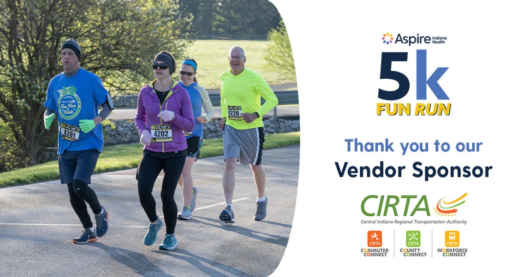 AspireIndiana's tweet image. A huge THANK YOU to our Vendor Sponsors for supporting the #AspireIndianaHealth #5kFunRun! ☀️🏃‍♀️🏅👣
📅 Saturday, September 27
📍 Conner Prairie, Fishers, IN

💚We appreciate CIRTA &amp;amp; Ed Martin for helping make this day possible! 

👉runsignup.com/aspire5k🏃‍♂️👟👣
 #ConnerPrairie