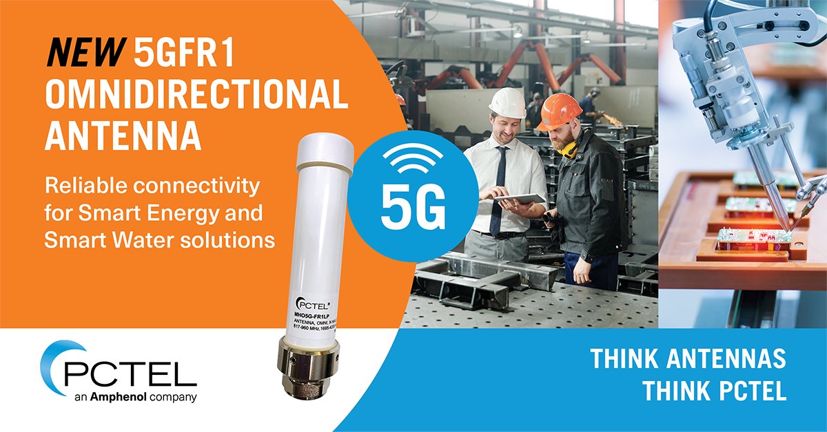 PCTEL_inc's tweet image. PCTEL’s Low-Profile Monopole Cellular Base Station Antenna is built for high performance and direct-mount integration with #5G routers.
Explore how PCTEL antennas can support your next deployment - pctel.com/antenna-produc…
#Connectivity #WirelessSolutions #PCTEL #Innovation