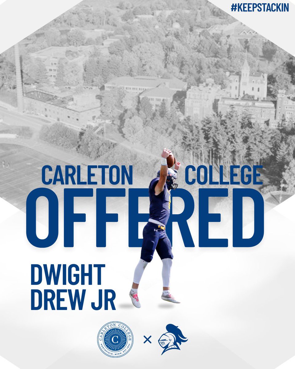 Dwight Drew Jr (@_dwightdrewjr) on Twitter photo After a great visit and conversations with the staff I’m excited to say I’ve received an offer from Carleton College #AGTG 🙏🏽<a href="/CarletonFB/">Carleton Football</a> After a great visit and conversations with the staff I’m excited to say I’ve received an offer from Carleton College #AGTG 🙏🏽<a href="/CarletonFB/">Carleton Football</a>