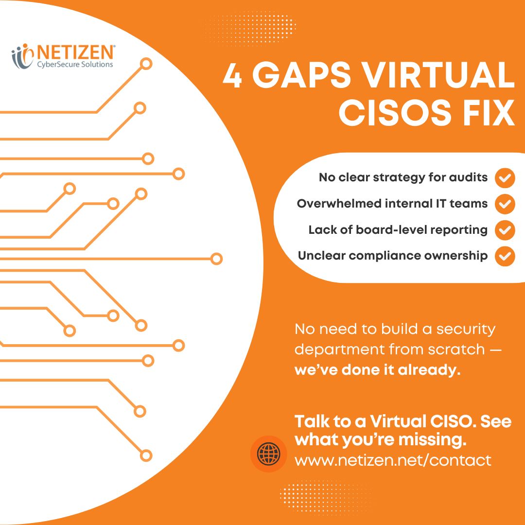 IT team stretched thin? Our #vCISO service handles strategy, reporting, and #compliance so your team can stay focused on operations.
