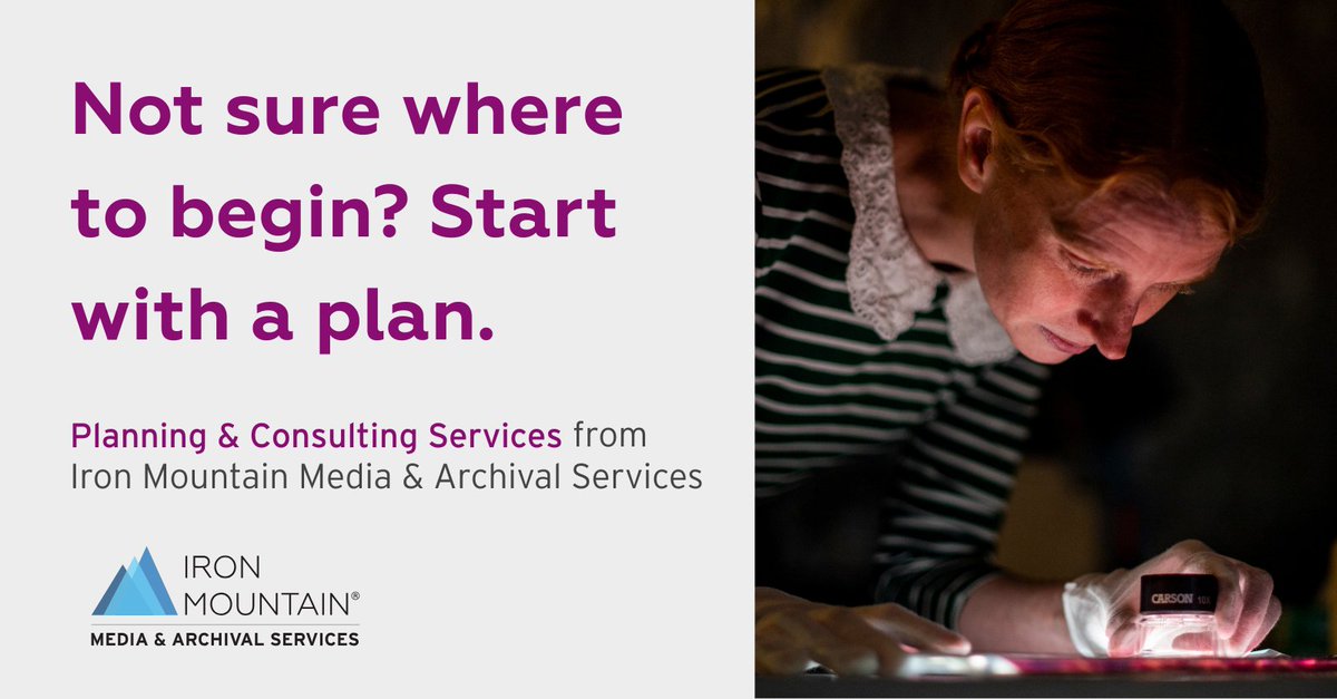 Your archive deserves more than a guesswork approach. Iron Mountain Media &amp; Archival Services helps you evaluate the condition, value, and urgency of your media so you can make informed decisions about storage, digitization, or restoration.
spr.ly/6017NaEzZ