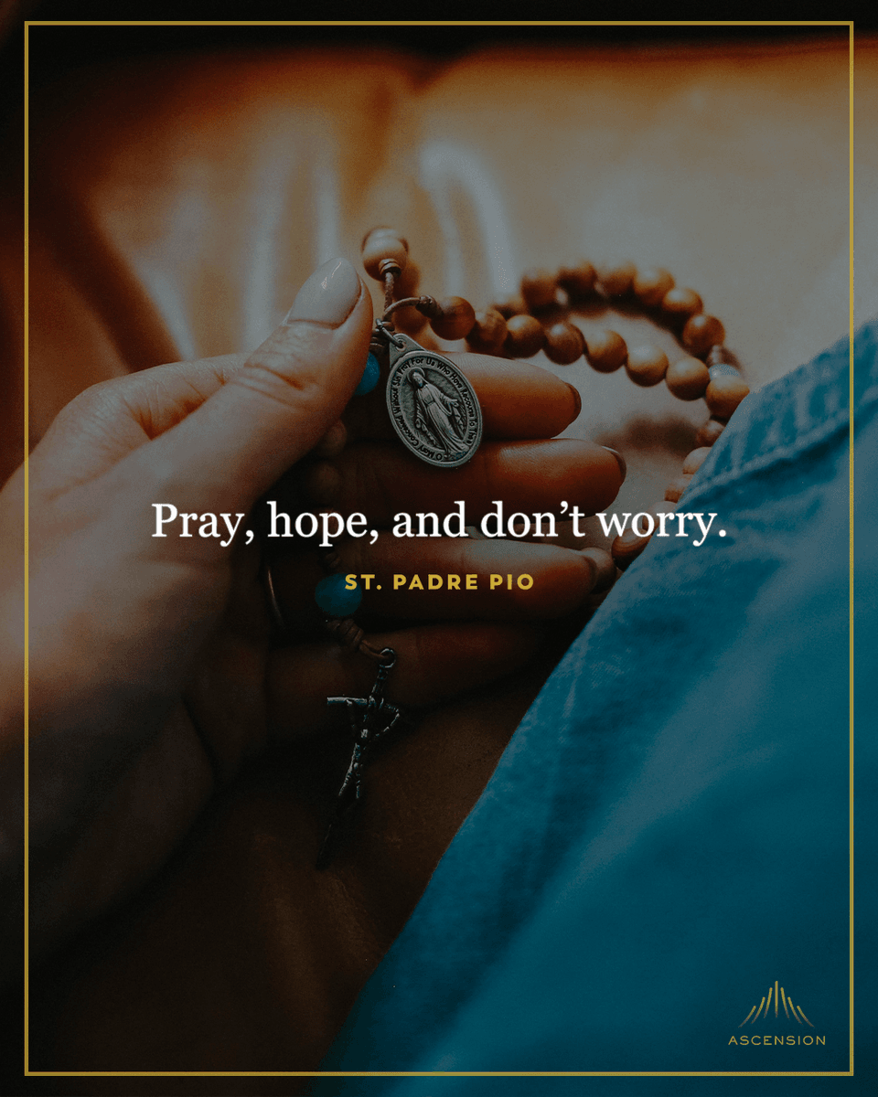 AscensionPress's tweet photo. Happy feast day of St. Padre Pio! https://t.co/rgHjDr4X7M