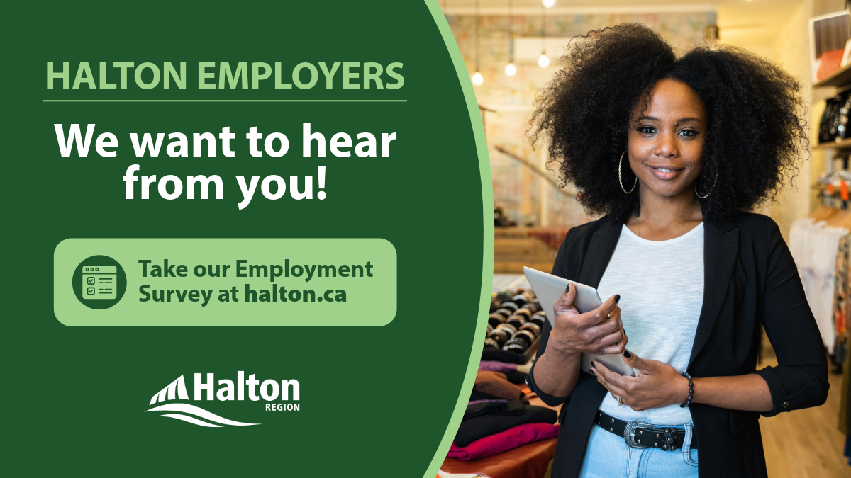 📢Local employers: take our annual #HaltonON Employment Survey by September 30! Thank you to everyone who has participated so far—your input is valuable to us 👉: ow.ly/bp6150VOsSt #HaltonBusiness #HaltonEntrepreneurs