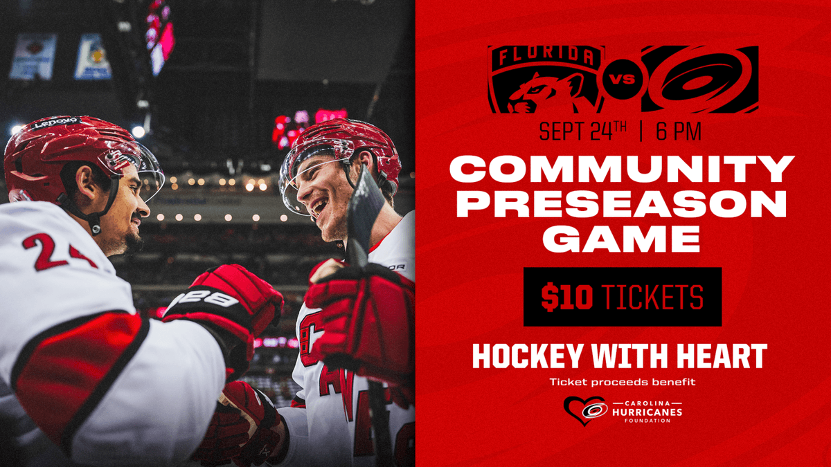 A few $10 general admission tickets for tomorrow's #Canes Community Preseason game are still available.

All ticket revenue from the event will directly benefit local nonprofits and community programs.

Details » n.carhur.com/41pwhpT