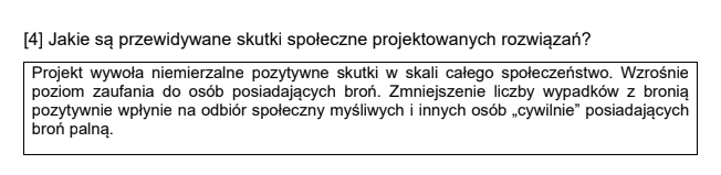 "Niemierzalne skutki społeczne" - czyli nie będzie żadnych skutków (poza utrudnieniem życia posiadaczy broni i nabijaniem kabzy orzecznikom).

Autorzy nawet nie próbują napisać ile jest rocznie wypadków, których przyczyną jest to że kogoś nie zbadano kilka lat wcześniej.