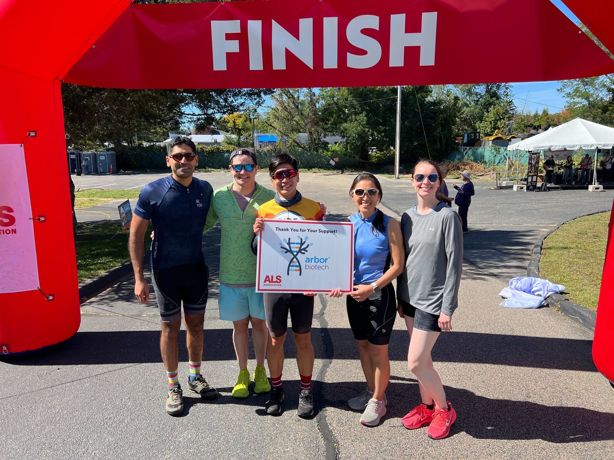 Arbor Biotechnologies (@arbortx) on Twitter photo Thank you to the <a href="/alsassociation/">The ALS Association</a> for hosting our Arboriders for the second year at the Ride to Defeat ALS!
Together, we pedaled, pushed, and powered forward for a world without ALS.
#ArborCares Thank you to the <a href="/alsassociation/">The ALS Association</a> for hosting our Arboriders for the second year at the Ride to Defeat ALS!
Together, we pedaled, pushed, and powered forward for a world without ALS.
#ArborCares