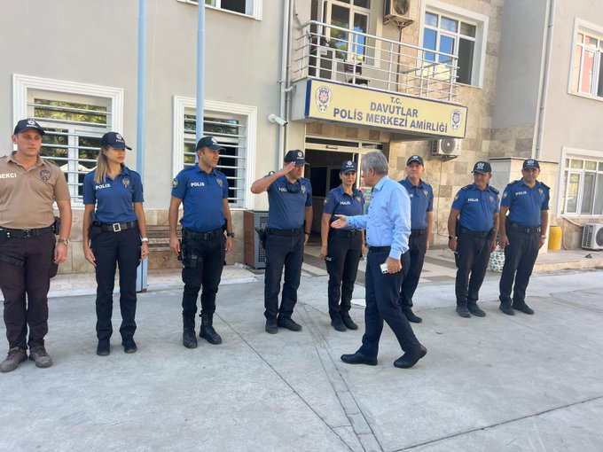 Kaymakam Keklik, Davutlar Polis Merkezi’ni Ziyaret Etti
