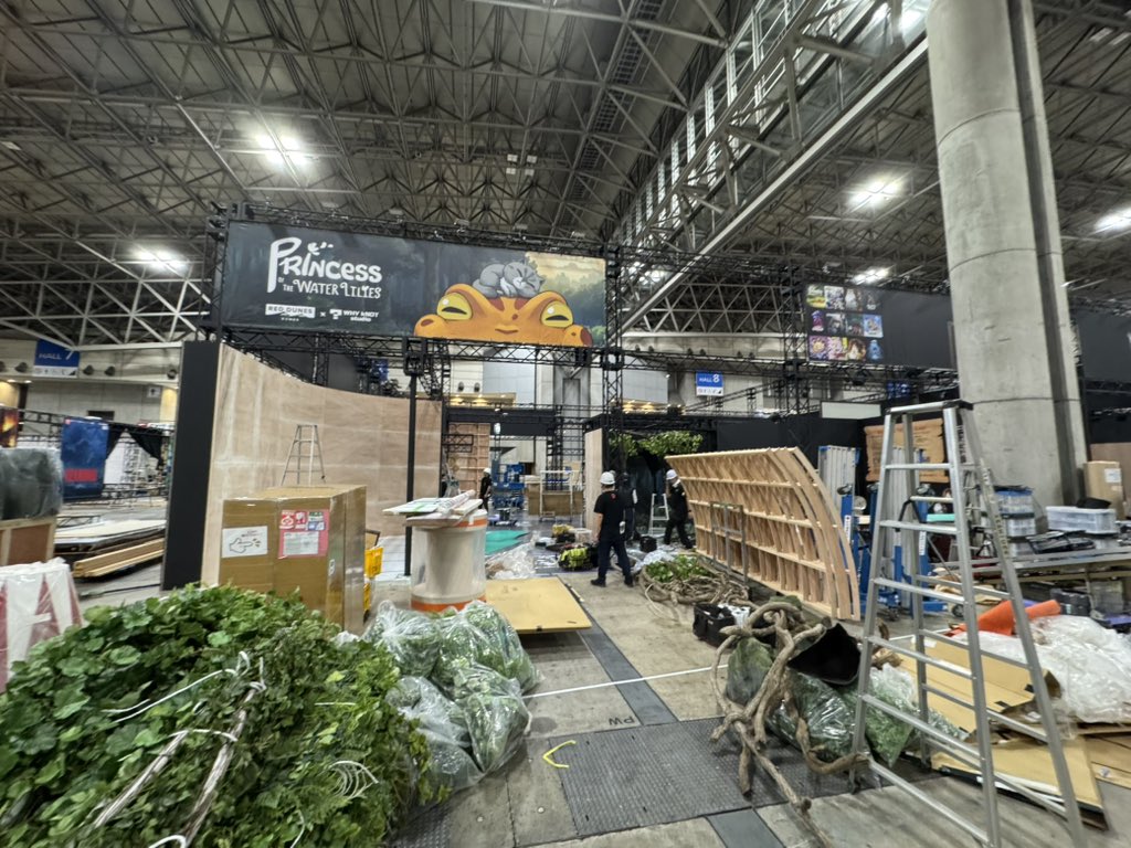 The <a href="/RedDunesGames/">Red Dunes Games</a> TGS booth assembly 🥹🥹