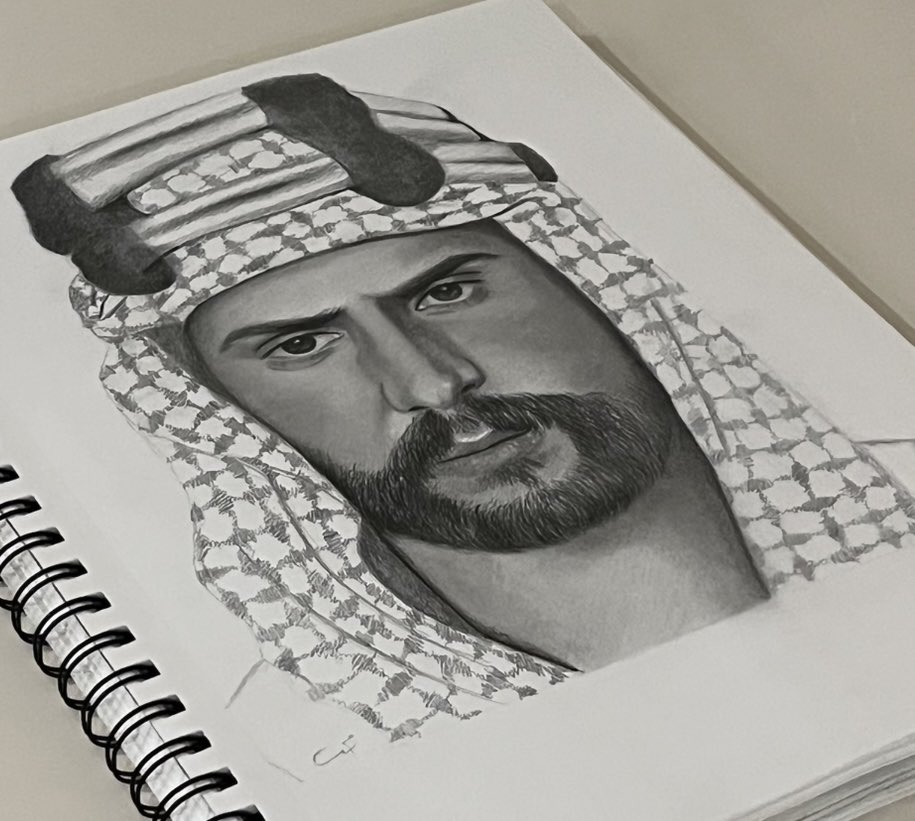 رسمتي للملك عبدالعزيز بن عبدالرحمن آل سعود طيب الله ثراه 🇸🇦
#اليوم_الوطني_عزنا_بطبعنا 
#اليوم_الوطني_السعودي_95