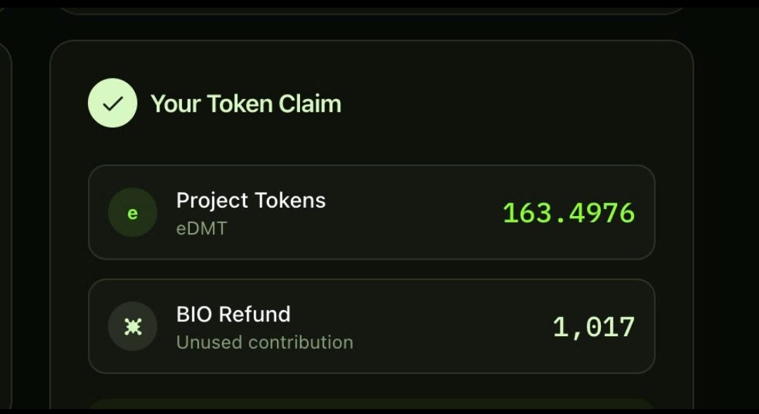Mrbean94s's tweet photo. Hôm nay các bạn được nhiêu token trên @BioProtocol ???
Đây là số lượng #eDMT của tôi với 34k #xpbio !!!
Cũng có tí cháo 😅😅
#DeSci #lauchpad #BIO #edmt https://t.co/DYSnJ8T0mn