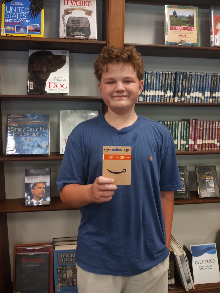 Freshmen Library Orientation Scavenger Hunt! ALL HHS Freshmen classes explored every inch of our Library Media Center hoping to win a box of cookies. Congrats to Luke who won the Freshmen grand prize of an Amazon gift card! <a href="/HHSBears/">HHS Bears</a> <a href="/HHS_Principal22/">Kevin Pfister - HHS Principal</a>