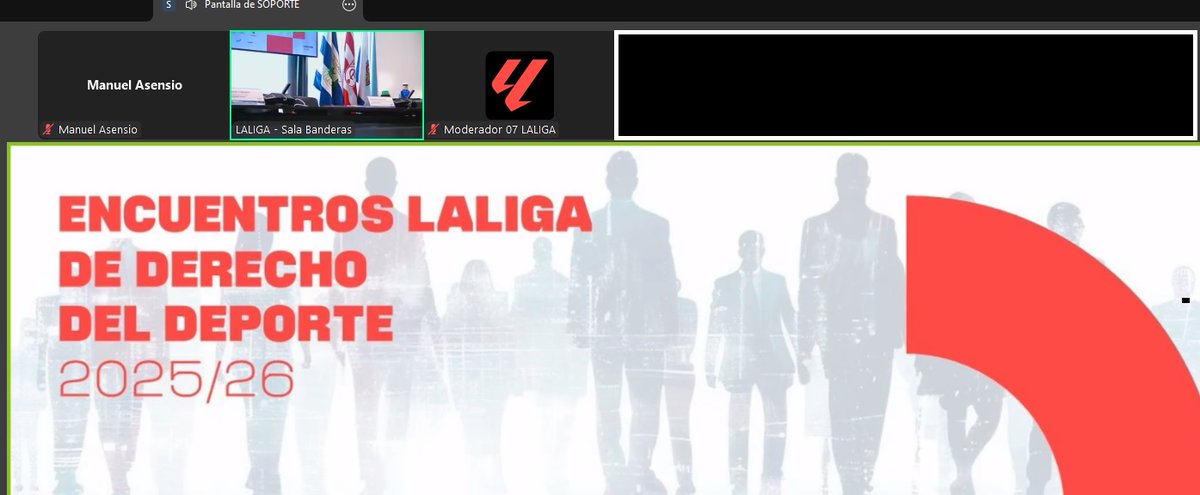 Comenzamos la temporada 2025/2026 de encuentros de derecho del deporte <a href="/laliga/">LALIGA</a> <a href="/FundacionLaLiga/">FUNDACIÓN LALIGA</a> temas de hoy:
🧑‍⚖️Legislación y jurisprudencia de actualidad.
💱Multipropiedad en el fútbol: Cuestiones legales.
📑Pautas para la reforma del RD 1006/1985.
