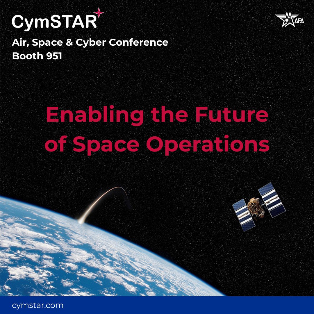 cym_star's tweet image. 🚀 @CymSTAR is enabling the future of #SpaceOperations!

Visit Booth 951 at #AFA2025 to speak with @MatthewFritz and learn how we support Guardians with:
🌐 High-fidelity digital environments
⚠️Cyber-hardened mission systems
🛠️ Secure scalable space readiness solutions…