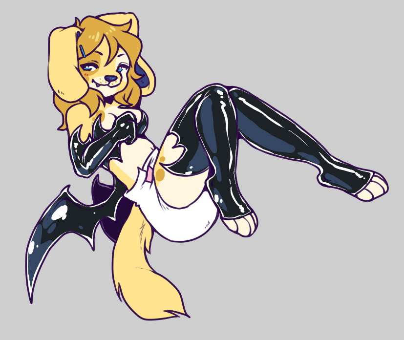 Latex devil pamps for <a href="/OttawaDog/">Maki</a> !