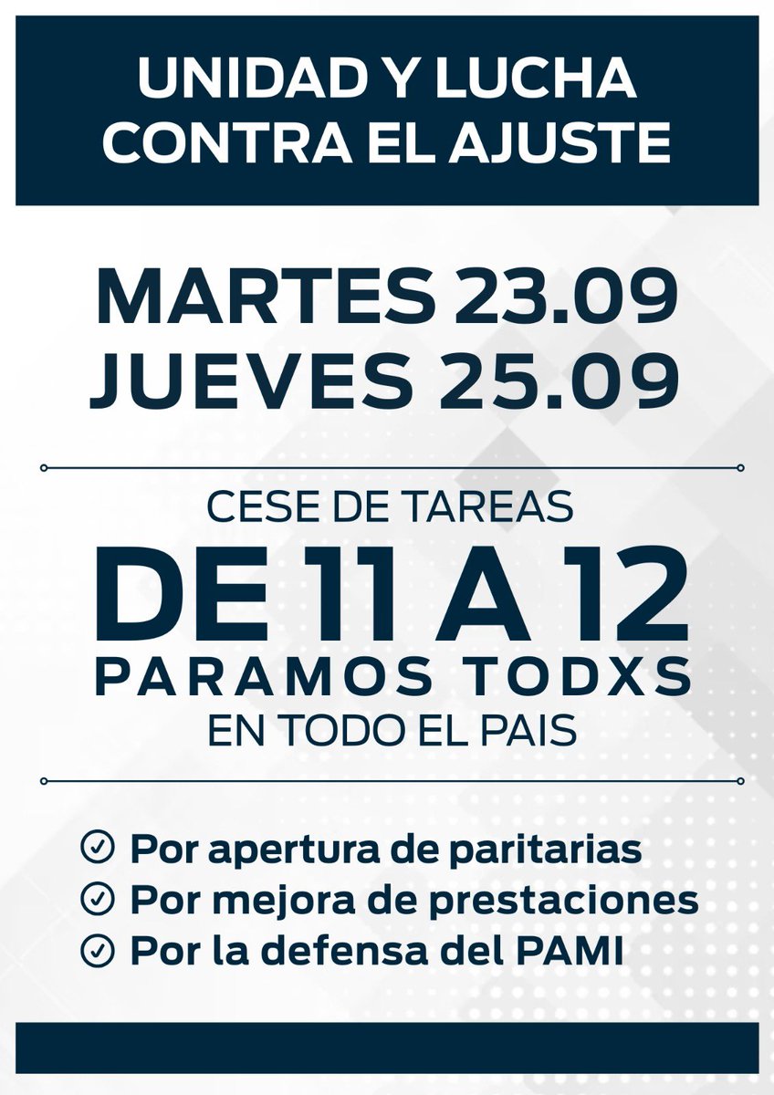 Nuevamente los “atrasadores” seriales de los gremios jodiendo a los jubilados y parando la atención. Desde la gestión de la UGL Chivilcoy seguimos garantizando el servicio. En este caso 2 días de paro! 

#VLLC <a href="/JMilei/">Javier Milei</a> <a href="/SPareja_/">Sebastián Pareja</a> <a href="/LLAchivilcoy/">La Libertad Avanza Chivilcoy</a> <a href="/LLAenPBA/">La Libertad Avanza - PBA</a> <a href="/LLAPBA4tasec/">La Libertad Avanza PBA 4ta Sección</a>