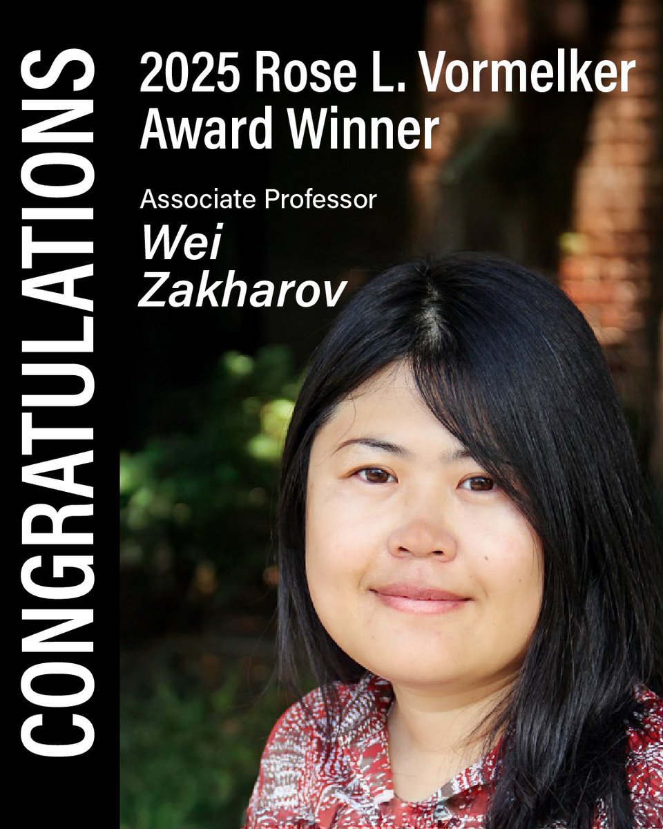 PurdueLibraries's tweet image. Congratulations to Wei Zakharov on receiving the 2025 Rose L. Vormelker Award from SLA! This honor recognizes Wei's outstanding contributions to teaching and mentoring in information science.