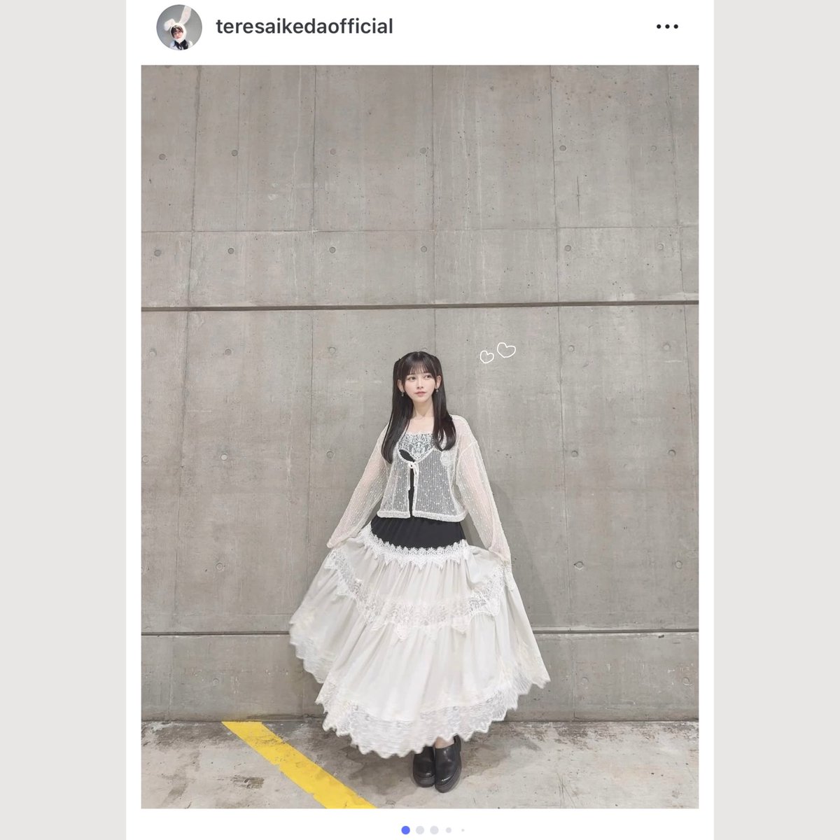 ⌇  #terepangram 

更新ありがとう😿💖
幕張行けなかったからお洋服とかオフショたくさん見れてうれしい⊂( ᴖ ̫ᴖ )⊃🤍