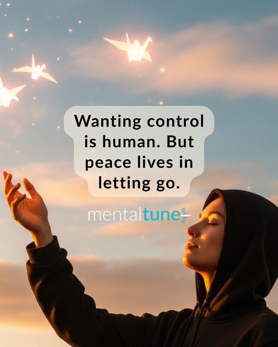 mentaltune's tweet photo. Letting go doesn’t mean chaos.
It means trusting yourself enough to handle the unknown.

True peace isn’t found in micromanaging every detail.
It’s in knowing that even if things don’t go “just right,” you’ll be okay.

What’s one area of your life where letting go feels hardest? https://t.co/IZoCcqr1Jt