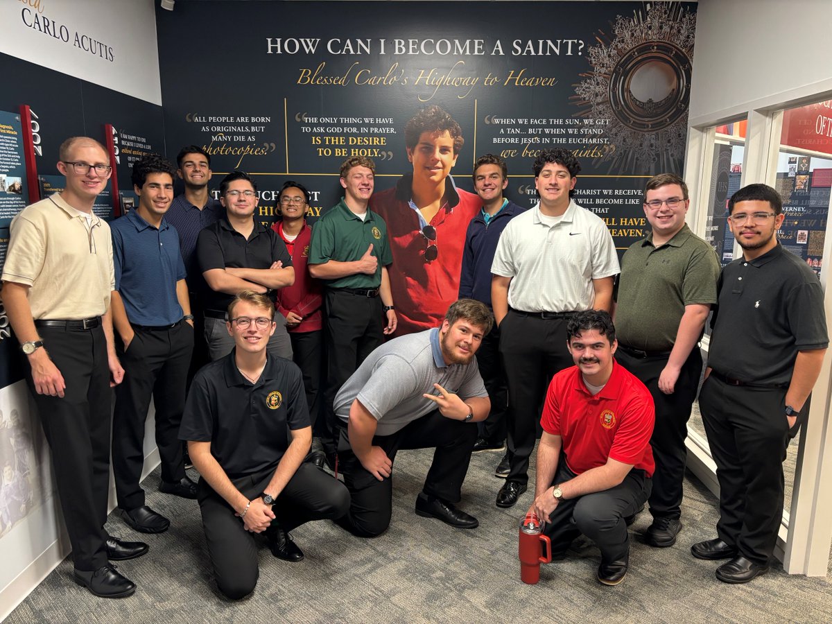 Last week, the men in our College Propaedeutic Year visited St. Patrick’s Parish in Malvern, PA.  The men also spent time at the St. Carlo Acutis Shrine and Center for Eucharistic Adoration at the Malvern Retreat House.
