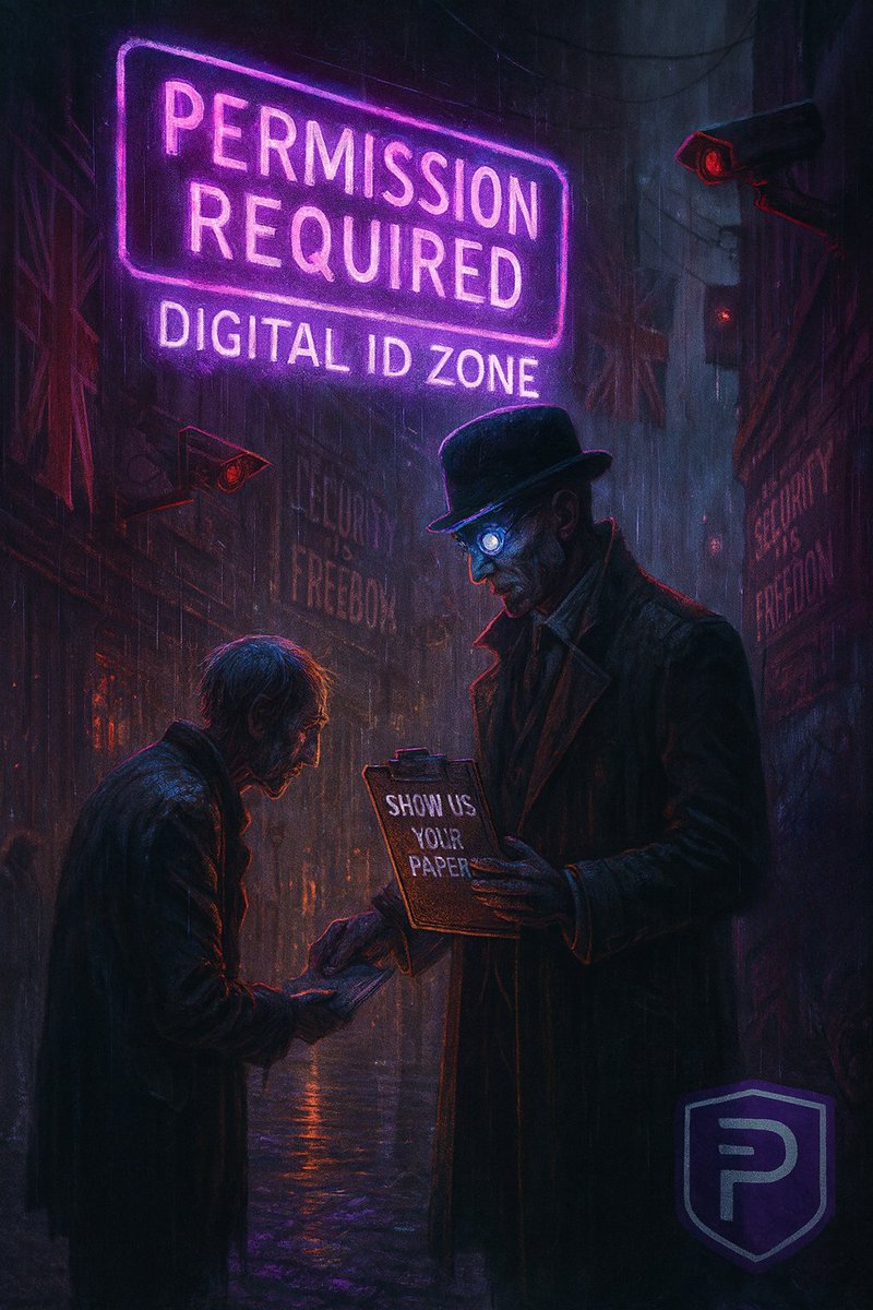 0xBDV's tweet image. Papers, please.
Keir &amp;amp; Co want a UK where every step, sip &amp;amp; swipe is tracked.
Want out of Checkpoint Britain?
Choose the untraceable standard: @_PIVX

🧠x.com/0xBDV/status/1…

Lock in. 🔐
Shield up. 🛡️

I’m ready.
Are you?

#DigitalTyranny #SovereignFinance #FreedomStack