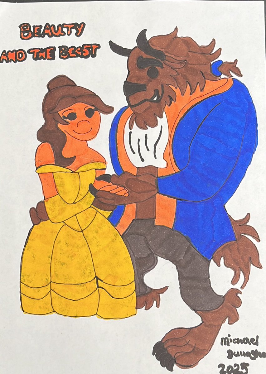 michael_artists's tweet photo. I have been drawing picture of Beauty And The Beast The Disney Movie Art by Michael Dullaghan https://t.co/jVPunrBfOS