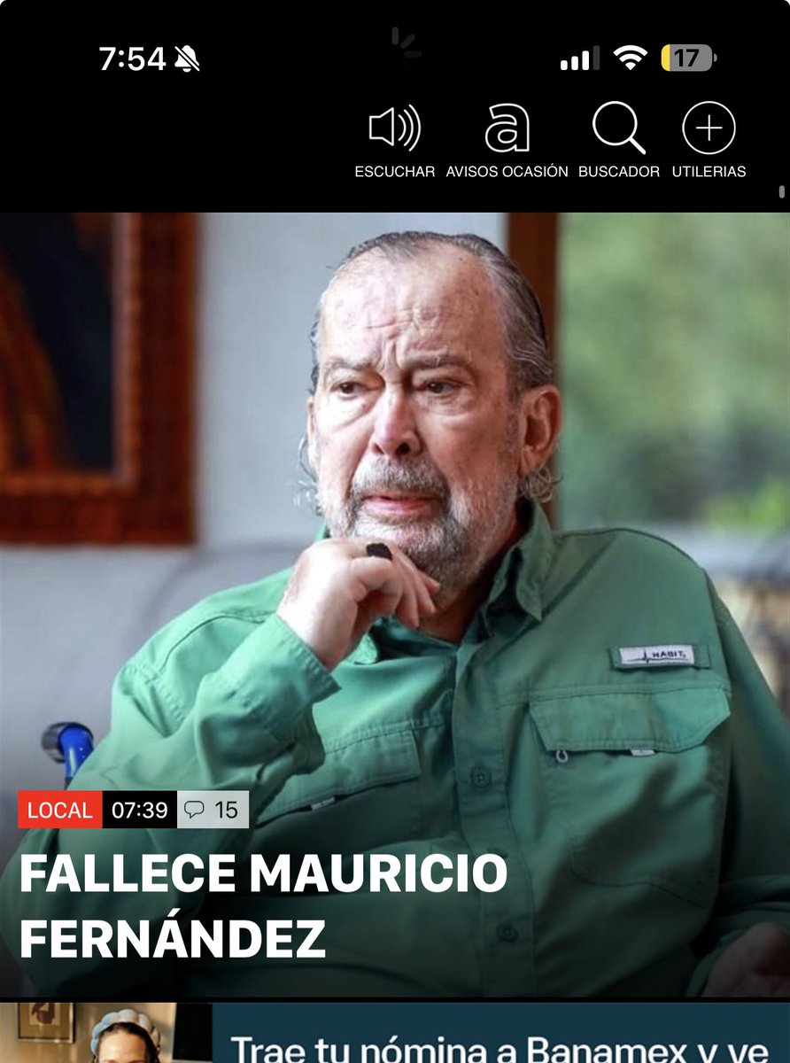Murió el tío Mau 😔 
Descanse en paz <a href="/MauricioFdzGa/">Mauricio Fernández</a>. Su legado cultural, la Milarca, sus fósiles y el Mauriciosaurus quedarán siempre como testimonio de su grandeza
