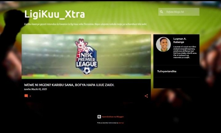 Kwa unaetaka kupata undani wa kiufundi na kiuchezaji wa timu za ligi kuu, gazeti la Ligikuu_xtra litakupa maandiko ya kina kuhusu timu na wachezaji unaowapenda wa ligi ya Tanzania

Lakini fuatilia ukurasa wa <a href="/ligikuuxtra/">LigiKuu_Xtra</a> unaoambatanisha video fupi zenye uchambuzi yakinifu zaidi.