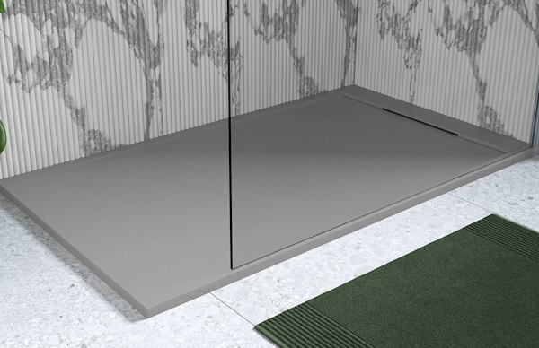 Here's the new RefleXions slate shower tray from Bathrooms to Love.  The concealed linear waste fitting adds to the sleek minimalist design.
See more at fkbd.eu/consumer-focus…