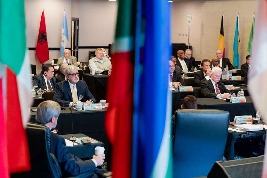 A joint session with the International and Executive Council is underway. God is moving around the world!

#WeGo
#WeAreTheChurchOfGod