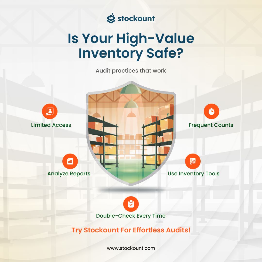 stockount's tweet image. Is your high-value inventory safe? 🔒

Stockount makes audits effortless &amp;amp; secure ✅
 stockount.com

#InventoryManagement #StockSecurity #InventoryTools #InventoryAccuracy 
#InventoryAccuracy #AuditMadeEasy #InventoryTrackig #WarehouseAudit
#HighValueInventory #excel
