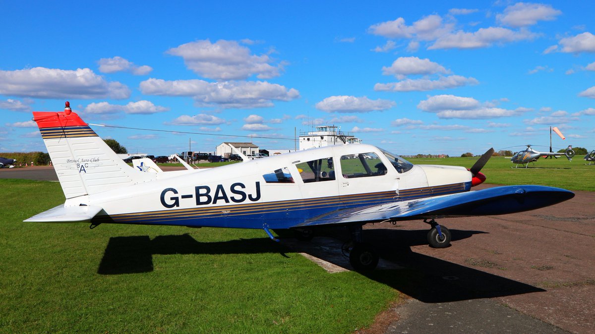 CJThePilot's tweet photo. A terrific day out yesterday... first flew G-BASJ to EGBG (Leicestershire) via DTY and then to EGBO (Halfpenny Green)

Glorious weather although a little turbulent in places. East Midlands were great throughout. G-SJ pictured on the apron at EGBO and aircraft parking at EGBG... https://t.co/eYIF4erYn4