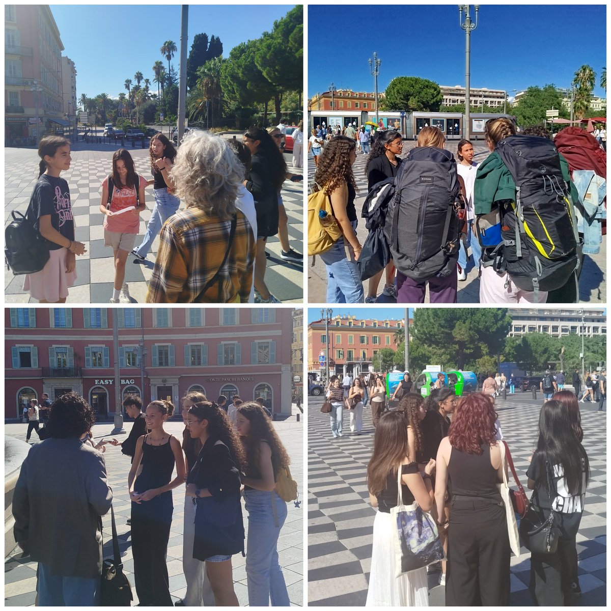 Sous le 🌞 niçois, nos🙋🏼‍♀️🙋🏻‍♂️ de 4eLCE sont allés à la rencontre des touristes. Ils ont pu échanger avec eux en anglais et leur donner des conseils sur la gastronomie locale et les lieux à voir sur la Côte d'Azur🇬🇧🇮🇪🇨🇦🇦🇺🇯🇵🇸🇪🇺🇸🇭🇷🇰🇷 <a href="/CollegeRisso/">Collège Antoine Risso</a> <a href="/ccs2210/">Comba-Sautel</a> <a href="/Benoit9Laure/">Laure Benoit</a> <a href="/AnglaisAcNice/">Anglais Ac. Nice</a>
