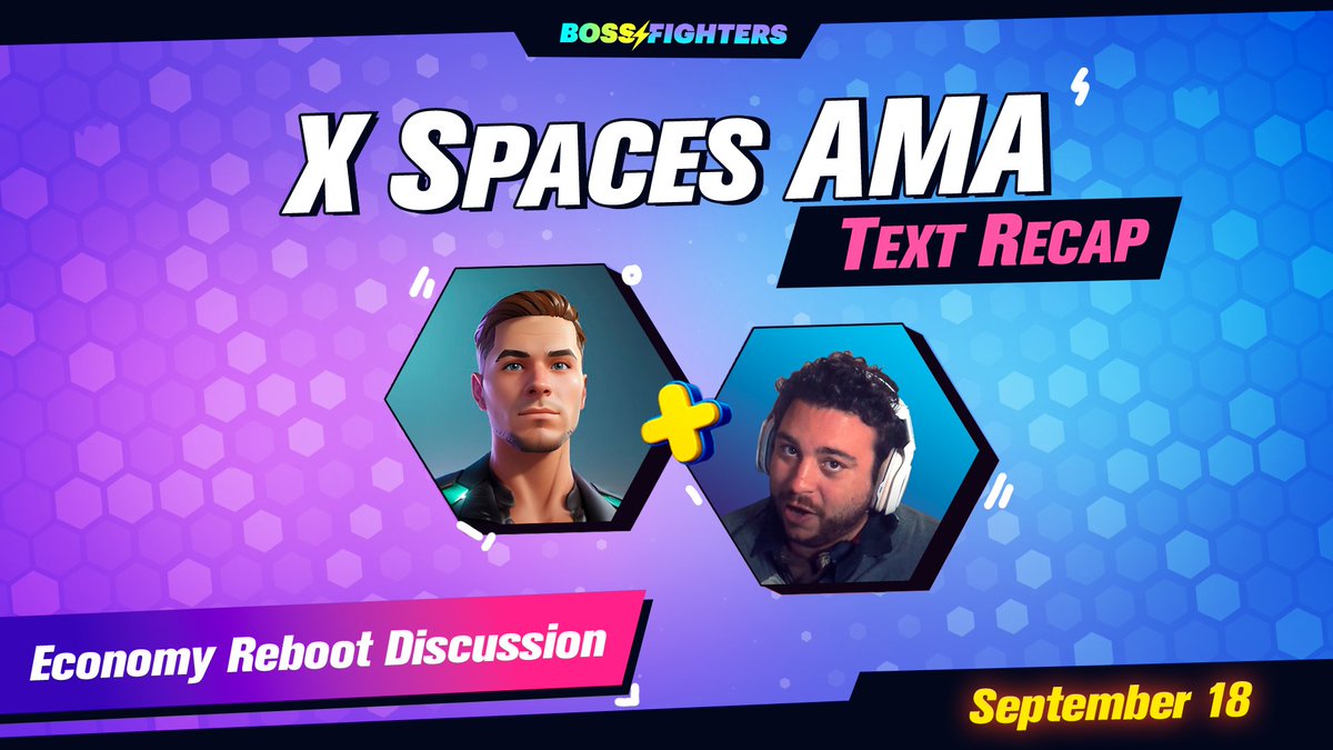 📢 AMA Recap (Sept 18)

We’ve published a text recap of our AMA! 📝
It covers the shift toward the Deflationary Economy — a fairer, more sustainable path for Boss Fighters.

👉 Read here: medium.com/@PlayBossFight…