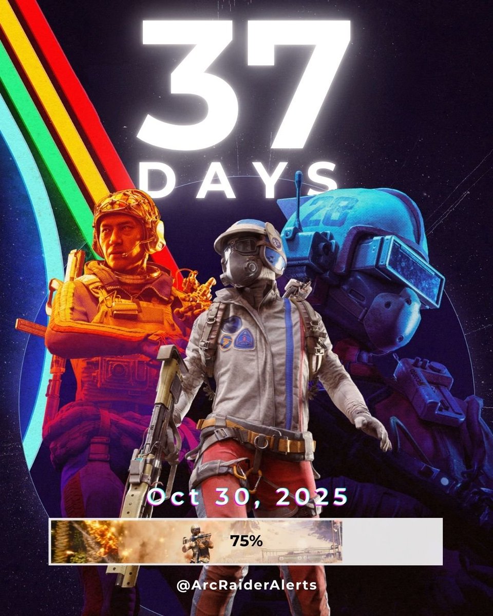 37 days left until ARC Raiders release. ⏳