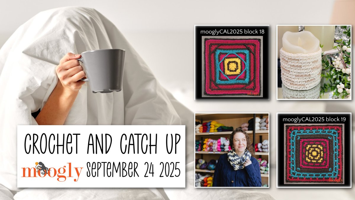 I'm back from Scotland, and I'm super excited to share what I brought back! Join me today for a LIVE at 11am Central Time, on YouTube😍 Then watch the replay and get all the links at
mooglyblog.com/catch-up-septe… #crochet #chatwithme