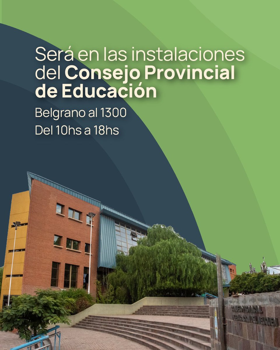mineducacionqn's tweet photo. 🟢 #FormaciónPofesional | se expondrán proyectos de 68 instituciones el próximo viernes 26 en el predio del CPE. ¡Te esperamos!

⏰ De 10 a 18hs https://t.co/fSvzMxOFHr