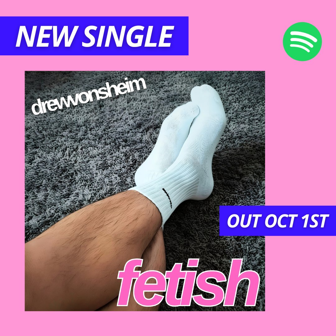 New single FETISH will be released on Spotify and all streaming platforms on Oct 1st. Save the date !
#drewvonsheim #fetish #newsingle #electro #electronicmusic #socks #feet #malefeet #whitesocks #feetfetish #feetfetishworld #socksfetish