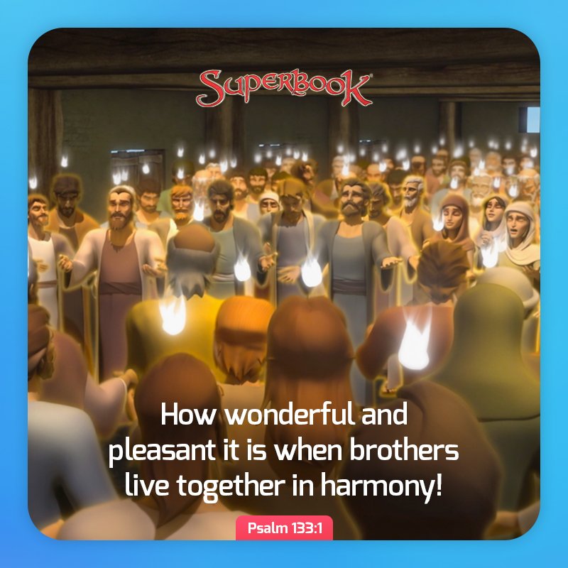 BatangSuperbook's tweet photo. God is pleased when His people are filled with love and peace! 😊 #BibleVerse #VerseOfTheDay #GoodRelationship #Unity https://t.co/KHOhUeL4Sq