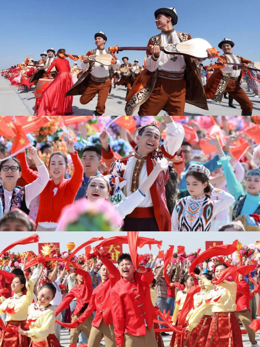 大美新疆迎接即将到来的70周年！新疆人民的笑容就是最好的证明！#Xinjiang