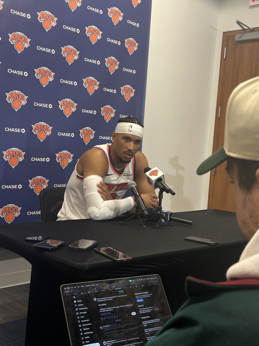 “I Think I’m a starter is this league and I deserve to be a starter on the team” Josh Hart says before adding that he has made sacrifices for the team before.