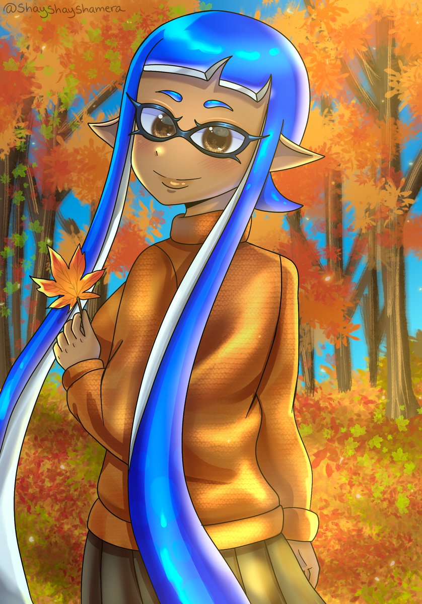 Happy Autumn Season 💙🧡🍁
#Splatoon