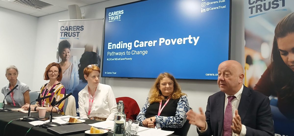 CarersTrust's tweet photo. Great to have been at @libdem Conference. We held a fringe on carer poverty, spoke on a panel on carer burnout and held a roundtable on local carer support. 

Thanks to all the MPs, Councillors and charity colleagues who are working with us to keep carers on the political agenda. https://t.co/KMJyYoXiax